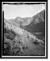 Historic Framed Print, Big Oak Flat Road, Between Big Oak Flat Entrance & Merced River, Yosemite Village, Mariposa County, CA - 23,  17-7/8" x 21-7/8"