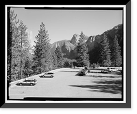Historic Framed Print, Wawona Road, Between South Entrance & Yosemite Valley, Yosemite Village, Mariposa County, CA - 7,  17-7/8" x 21-7/8"
