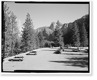 Historic Framed Print, Wawona Road, Between South Entrance & Yosemite Valley, Yosemite Village, Mariposa County, CA - 7,  17-7/8" x 21-7/8"