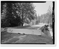 Historic Framed Print, Wawona Road, Between South Entrance & Yosemite Valley, Yosemite Village, Mariposa County, CA - 21,  17-7/8" x 21-7/8"