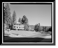 Historic Framed Print, Wawona Road, Between South Entrance & Yosemite Valley, Yosemite Village, Mariposa County, CA - 22,  17-7/8" x 21-7/8"