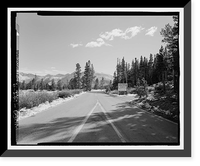 Historic Framed Print, Tioga Road, Between Crane Flat & Tioga Pass, Yosemite Village, Mariposa County, CA - 9,  17-7/8" x 21-7/8"