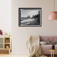Historic Framed Print, Tioga Road, Between Crane Flat & Tioga Pass, Yosemite Village, Mariposa County, CA - 9,  17-7/8" x 21-7/8"