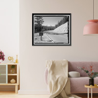 Historic Framed Print, Tioga Road, Between Crane Flat & Tioga Pass, Yosemite Village, Mariposa County, CA - 14,  17-7/8" x 21-7/8"