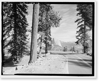 Glacier Point Road, Between Chinquapin Flat & Glacier Point, Yosemite Village, Mariposa County, CA - 2 Classic, Vintage Wall Art