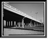 Historic Framed Print, First Street Bridge, Spanning Los Angeles River at First Street, Los Angeles, Los Angeles County, CA - 9,  17-7/8" x 21-7/8"
