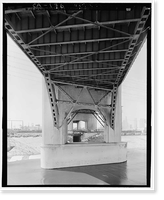 Historic Framed Print, Sixth Street Bridge, Spanning 101 Freeway at Sixth Street, Los Angeles, Los Angeles County, CA - 13,  17-7/8" x 21-7/8"