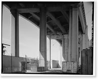 Historic Framed Print, Sixth Street Bridge, Spanning 101 Freeway at Sixth Street, Los Angeles, Los Angeles County, CA - 14,  17-7/8" x 21-7/8"