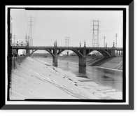 Historic Framed Print, Ninth Street Viaduct, Spanning Los Angeles River at Olympic Boulevard, Los Angeles, Los Angeles County, CA - 2,  17-7/8" x 21-7/8"