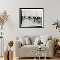 Historic Framed Print, Ninth Street Viaduct, Spanning Los Angeles River at Olympic Boulevard, Los Angeles, Los Angeles County, CA - 2,  17-7/8" x 21-7/8"