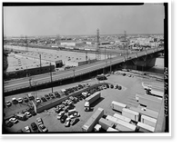 Historic Framed Print, Ninth Street Viaduct, Spanning Los Angeles River at Olympic Boulevard, Los Angeles, Los Angeles County, CA - 2,  17-7/8" x 21-7/8"