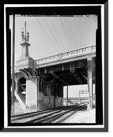 Historic Framed Print, Ninth Street Viaduct, Spanning Los Angeles River at Olympic Boulevard, Los Angeles, Los Angeles County, CA - 4,  17-7/8" x 21-7/8"