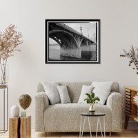 Historic Framed Print, Ninth Street Viaduct, Spanning Los Angeles River at Olympic Boulevard, Los Angeles, Los Angeles County, CA - 7,  17-7/8" x 21-7/8"