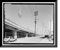Historic Framed Print, Ninth Street Viaduct, Spanning Los Angeles River at Olympic Boulevard, Los Angeles, Los Angeles County, CA - 8,  17-7/8" x 21-7/8"
