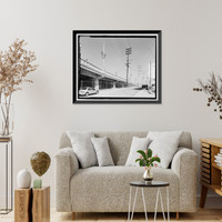 Historic Framed Print, Ninth Street Viaduct, Spanning Los Angeles River at Olympic Boulevard, Los Angeles, Los Angeles County, CA - 8,  17-7/8" x 21-7/8"