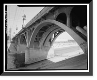 Historic Framed Print, Ninth Street Viaduct, Spanning Los Angeles River at Olympic Boulevard, Los Angeles, Los Angeles County, CA - 8,  17-7/8" x 21-7/8"