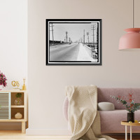 Historic Framed Print, Ninth Street Viaduct, Spanning Los Angeles River at Olympic Boulevard, Los Angeles, Los Angeles County, CA - 9,  17-7/8" x 21-7/8"