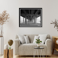 Historic Framed Print, Ninth Street Viaduct, Spanning Los Angeles River at Olympic Boulevard, Los Angeles, Los Angeles County, CA - 9,  17-7/8" x 21-7/8"