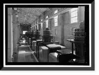 Historic Framed Print, Iron Mountain Pump Plant, South of Danby Lake, north of Routes 62 & 177 junction, Rice, San Bernardino County, CA - 6,  17-7/8" x 21-7/8"