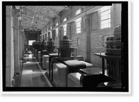 Historic Framed Print, Iron Mountain Pump Plant, South of Danby Lake, north of Routes 62 & 177 junction, Rice, San Bernardino County, CA - 6,  17-7/8" x 21-7/8"