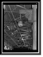 Historic Framed Print, Iron Mountain Pump Plant, South of Danby Lake, north of Routes 62 & 177 junction, Rice, San Bernardino County, CA - 7,  17-7/8" x 21-7/8"