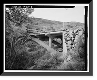 Black Canyon Road Bridge, Spanning Santa Ysabel Creek at intersection of Black Canyon & Sutherland Dam Roads, Ramona, San Diego County, CA - 8, Vintage Poster