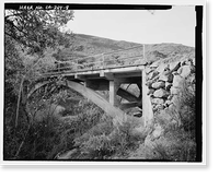 Black Canyon Road Bridge, Spanning Santa Ysabel Creek at intersection of Black Canyon & Sutherland Dam Roads, Ramona, San Diego County, CA - 8, Vintage Poster
