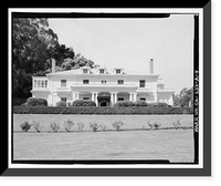 Historic Framed Print, Naval Training Station, Quarters No. 1, 1 Whiting Way, Yerba Buena Island, San Francisco, San Francisco County, CA - 4,  17-7/8" x 21-7/8"
