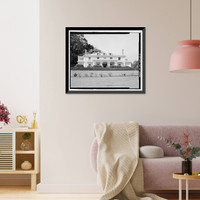 Historic Framed Print, Naval Training Station, Quarters No. 1, 1 Whiting Way, Yerba Buena Island, San Francisco, San Francisco County, CA - 4,  17-7/8" x 21-7/8"