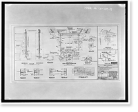 Historic Framed Print, Big Tujunga Dam, 809 West Big Tujunga Road, Sunland, Los Angeles County, CA - 4,  17-7/8" x 21-7/8"