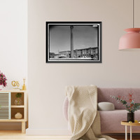 Historic Framed Print, Lowe Mill, Eighth Avenue, Southwest, Huntsville, Madison County, AL - 5,  17-7/8" x 21-7/8"