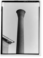 Historic Framed Print, Lowe Mill, Eighth Avenue, Southwest, Huntsville, Madison County, AL - 10,  17-7/8" x 21-7/8"