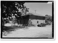 Historic Framed Print, Lowe Mill, Paymaster's Office, Eighth Avenue, Southwest, Huntsville, Madison County, AL,  17-7/8" x 21-7/8"