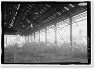 Historic Framed Print, Western Railway of Alabama Montgomery Rail Shops, 701 North Perry Street, Montgomery, Montgomery County, AL - 6,  17-7/8" x 21-7/8"