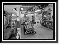 Historic Framed Print, U.S. Coast Guard Cutter WHITE PINE, U.S. Coast Guard 8th District Base, South Broad Street, Mobile, Mobile County, AL - 31,  17-7/8" x 21-7/8"