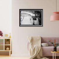 Historic Framed Print, U.S. Coast Guard Cutter WHITE PINE, U.S. Coast Guard 8th District Base, South Broad Street, Mobile, Mobile County, AL - 33,  17-7/8" x 21-7/8"