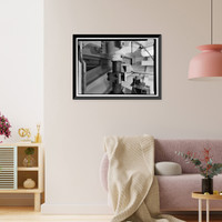 Historic Framed Print, U.S. Coast Guard Cutter WHITE PINE, U.S. Coast Guard 8th District Base, South Broad Street, Mobile, Mobile County, AL - 34,  17-7/8" x 21-7/8"