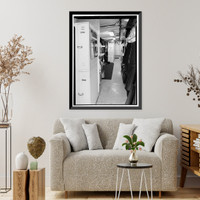 Historic Framed Print, U.S. Coast Guard Cutter WHITE PINE, U.S. Coast Guard 8th District Base, South Broad Street, Mobile, Mobile County, AL - 40,  17-7/8" x 21-7/8"