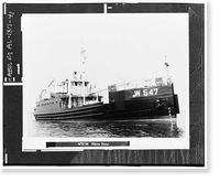 Historic Framed Print, U.S. Coast Guard Cutter WHITE PINE, U.S. Coast Guard 8th District Base, South Broad Street, Mobile, Mobile County, AL - 41,  17-7/8" x 21-7/8"