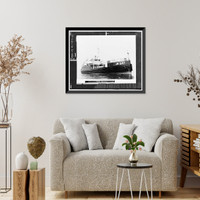 Historic Framed Print, U.S. Coast Guard Cutter WHITE PINE, U.S. Coast Guard 8th District Base, South Broad Street, Mobile, Mobile County, AL - 41,  17-7/8" x 21-7/8"