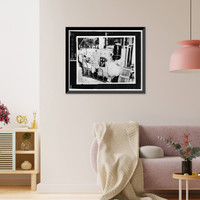 Historic Framed Print, U.S. Coast Guard Cutter WHITE PINE, U.S. Coast Guard 8th District Base, South Broad Street, Mobile, Mobile County, AL - 67,  17-7/8" x 21-7/8"