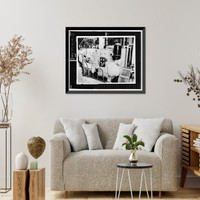 Historic Framed Print, U.S. Coast Guard Cutter WHITE PINE, U.S. Coast Guard 8th District Base, South Broad Street, Mobile, Mobile County, AL - 67,  17-7/8" x 21-7/8"