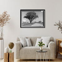 Historic Framed Print, Blue Spring Cotton Mill, Route 20, Oxford, Calhoun County, AL - 14,  17-7/8" x 21-7/8"