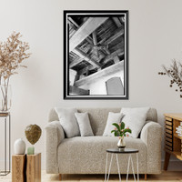 Historic Framed Print, Blue Spring Cotton Mill, Route 20, Oxford, Calhoun County, AL - 19,  17-7/8" x 21-7/8"