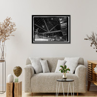 Historic Framed Print, Memphis & Charleston Freight Depot, 330 Church Street Northwest, Huntsville, Madison County, AL - 8,  17-7/8" x 21-7/8"