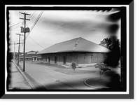 Vicksburg & Brunswick Depot, South Randolph Avenue, Eufaula, Barbour County, AL, Vintage Poster
