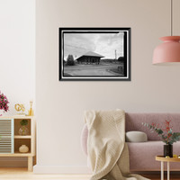 Vicksburg & Brunswick Depot, South Randolph Avenue, Eufaula, Barbour County, AL - 2, Vintage Print