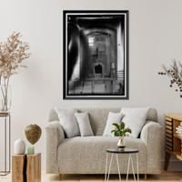 Historic Framed Print, Vicksburg & Brunswick Depot, South Randolph Avenue, Eufaula, Barbour County, AL - 6,  17-7/8" x 21-7/8"