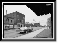 Historic Framed Print, Bridgeport Downtown, Bridgeport, Jackson County, AL - 4,  17-7/8" x 21-7/8"