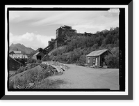Historic Framed Print, Kennecott Copper Corporation, Concentration Mill, On Copper River & Northwestern Railroad, Kennicott, Valdez-Cordova Census Area, AK,  17-7/8" x 21-7/8"